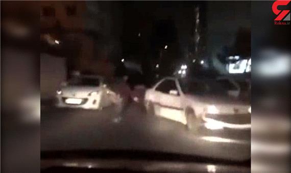 لحظه تیراندازی پلیس به خودروی سارقان «گیشا»