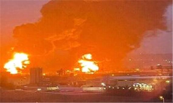 انفجار مخازن نفت روسیه در نزدیکی مرز اوکراین