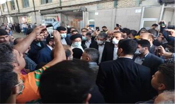 حضور رئیسی در میدان بهمن تهران