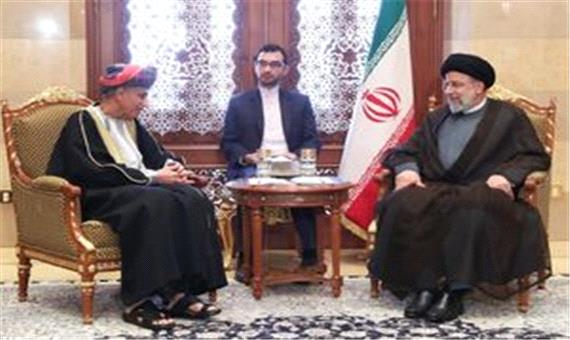 دیدار رئیسی با نخست وزیر عمان در کاخ العلم