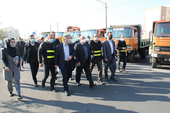 برگزاری مانور برف روبی در منطقه ۲۱