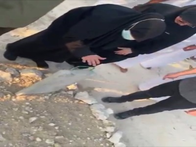 وداع «ام اسامه» با فرزندش «همام الحیه»