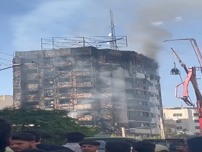 شمار مصدومان حادثه آتش‌سوزی سبزوار به ۵۵ نفر رسید