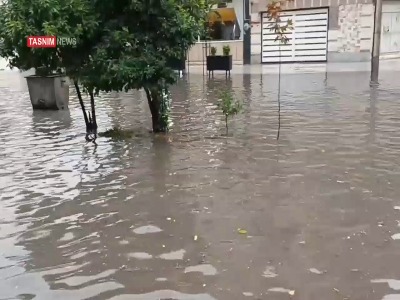 خیابان‌های گنبد تبدیل به استخر شد!