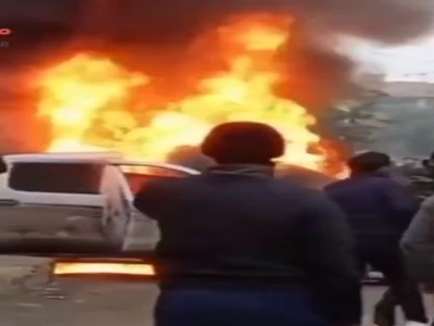 تصاویر و جزئیاتی از انفجار خودروی بمب‌گذاری‌شده در سوریه