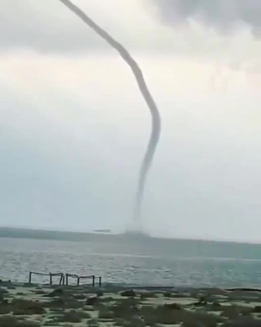 گردباد دریایی در خلیج فارس