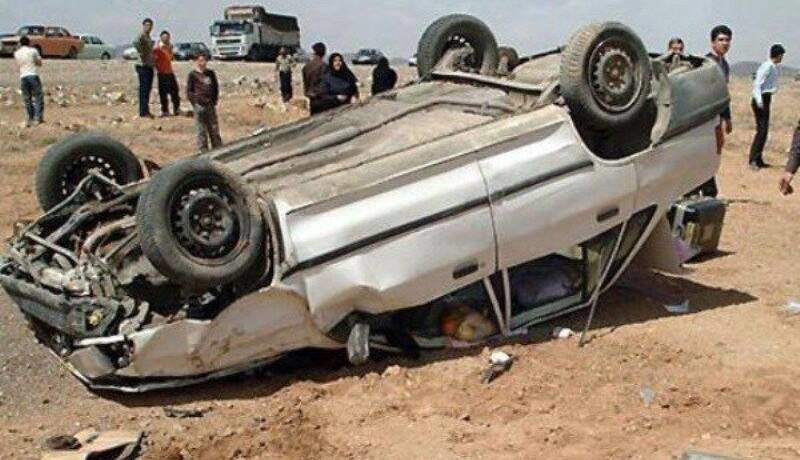 واژگونی پراید یک کشته و سه مصدوم برجا گذاشت