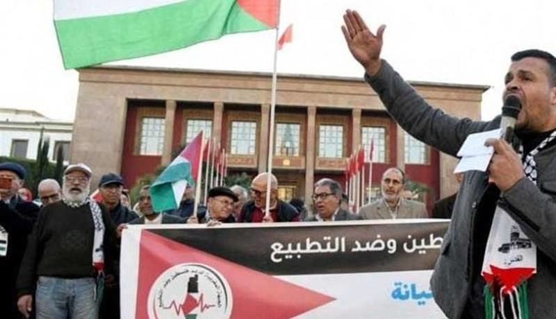 تظاهرات مغربی‌ها علیه عادی سازی روابط با رژیم اسرائیل