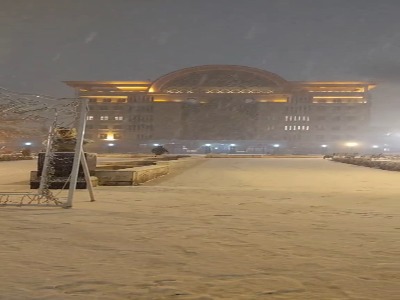 بارش برف سنگین در تبریز