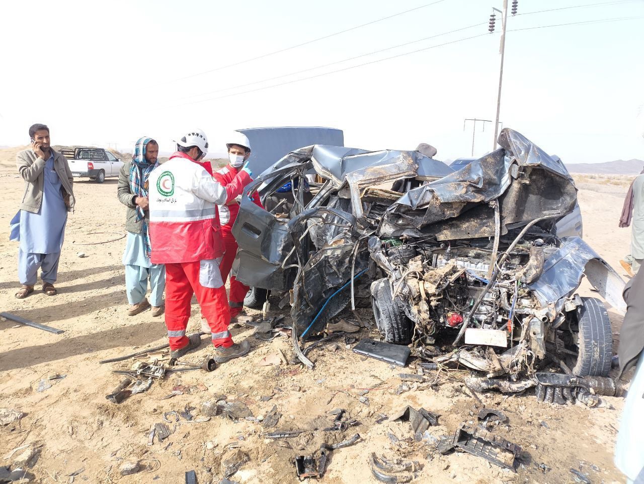 تصادف مرگبار در محور سراوان؛ ۲ نفر جان باختند