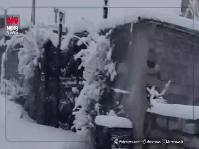 تصاویری از بارش سنگین برف در سی‌سخت