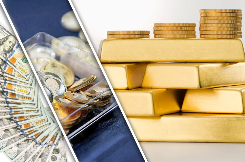 حرکت «طلا» با دنده معکوس؛ «دلار» نردبان قیمت‌ها را پایین آمد