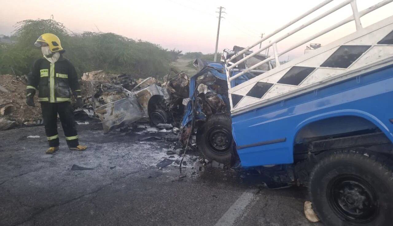 برخورد نیسان حامل کپسول گاز با پژو چهار کشته برجا گذاشت