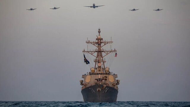 چتر نظامی آمریکا بر فراز منطقه؛ چه ظرفیتی مستقر است؟