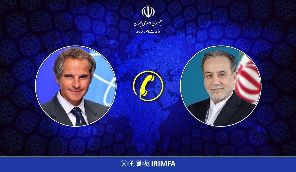 گروسی با عراقچی گفت‌‍وگو کرد