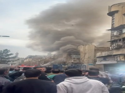 تصاویری دیگر از آتش‌سوزی در لاله‌زار