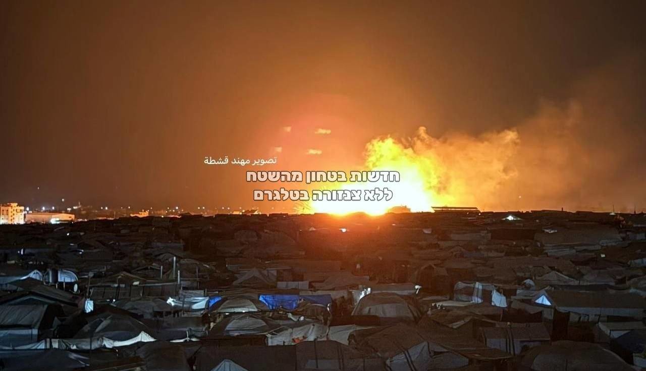 اسرائیل چادرهای آوارگان غزه را به آتش کشید