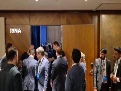 خروج خبرنگاران از محل نشست چهارجانبه در پی شرط قالیباف برای عدم حضور رسانه‌ها