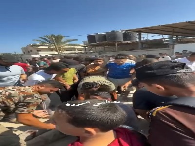تصاویر لحظات اولیه از جنایت صهیونیست‌ها در مرکز نوار غزه