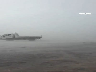 بارش تگرگ شدید استان ابره در عمان