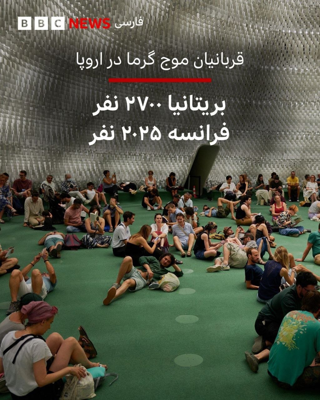 کشته شدن ‌۲۷۰۰ نفر در انگلیس و ۲۰۲۵ نفر در فرانسه براثر موج گرما