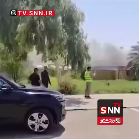 آتش‌سوزی در فرودگاه بین‌المللی بصره