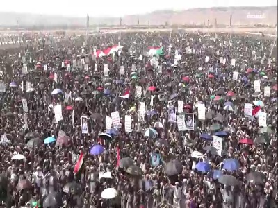 راهپیمایی عظیم شهروندان یمنی در صعده