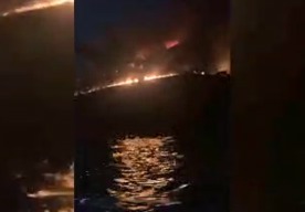 تصاویری از نتیجه عدم توجه به هشدارهای نیروی دریایی سپاه در تنگه هرمز
