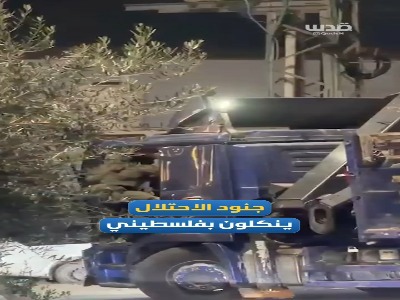 حمله صهیونیستها به الخلیل و ضرب و شتم یک فلسطینی