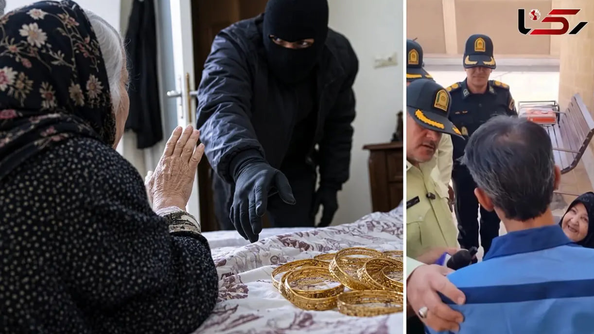 دزد طلای مادربزرگ در پوشش مأمور برق